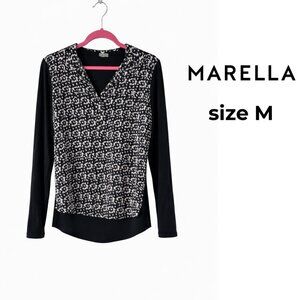 MARELLA Sport Black and White Blouse